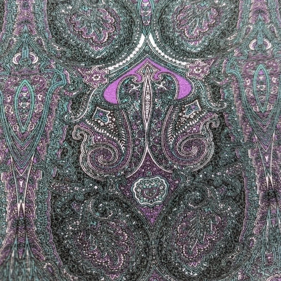 Vintage 99s/00s Y2K Jones New York Long Sleeve Paisley Design -  Woman's Small - Picture 3 of 5